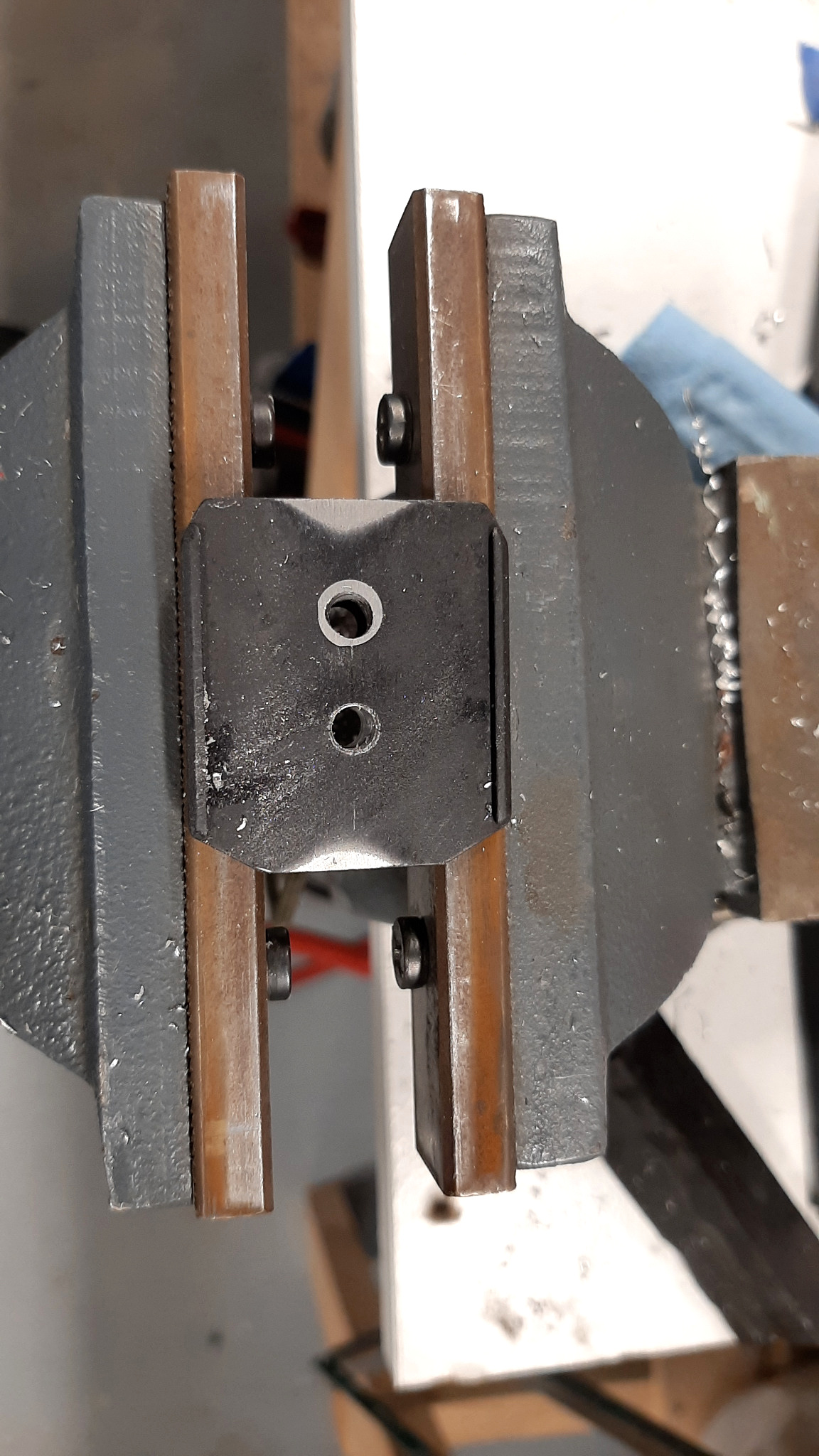 Picatinny adapter fitting and rear trunnion work