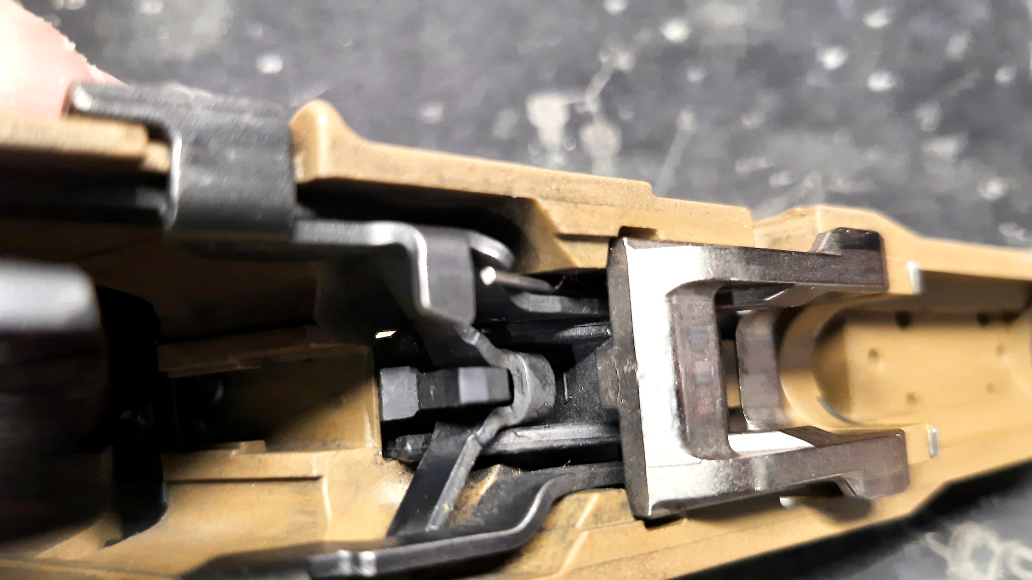 Close internal inspection detail